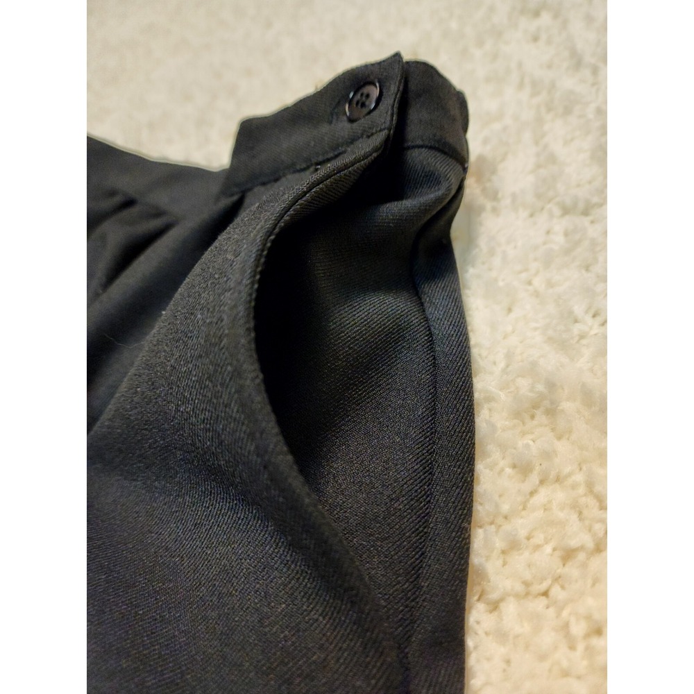 VINTAGE Haberdashery Womens Corporate A line Skirt Black Size 10 Two Pockets - Picture 4 of 15